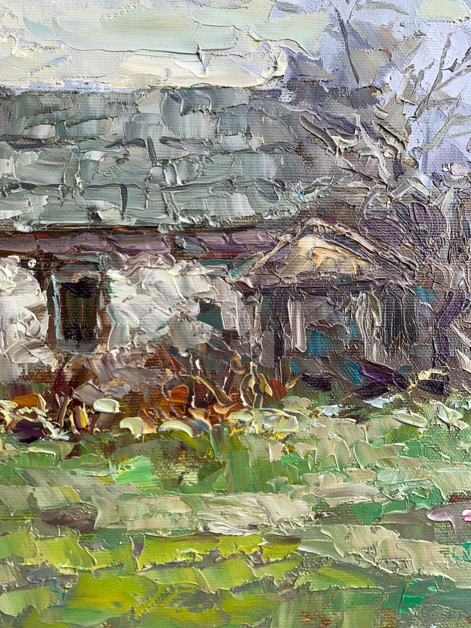 Oil painting Abandoned house Sergey Ivanovich Animov - 6