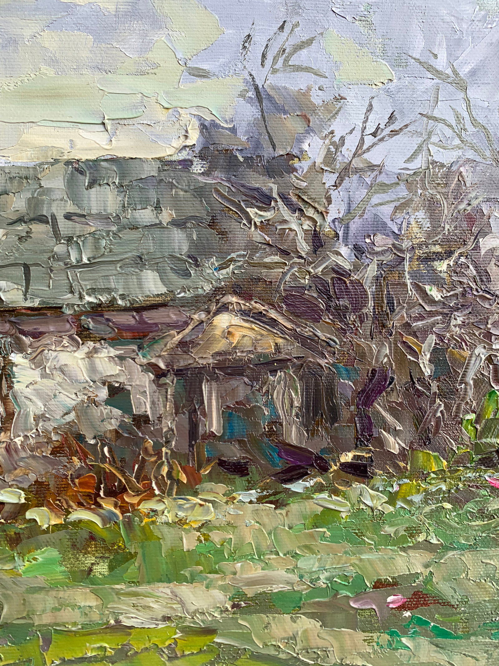 Oil painting Abandoned house Sergey Ivanovich Animov - 7