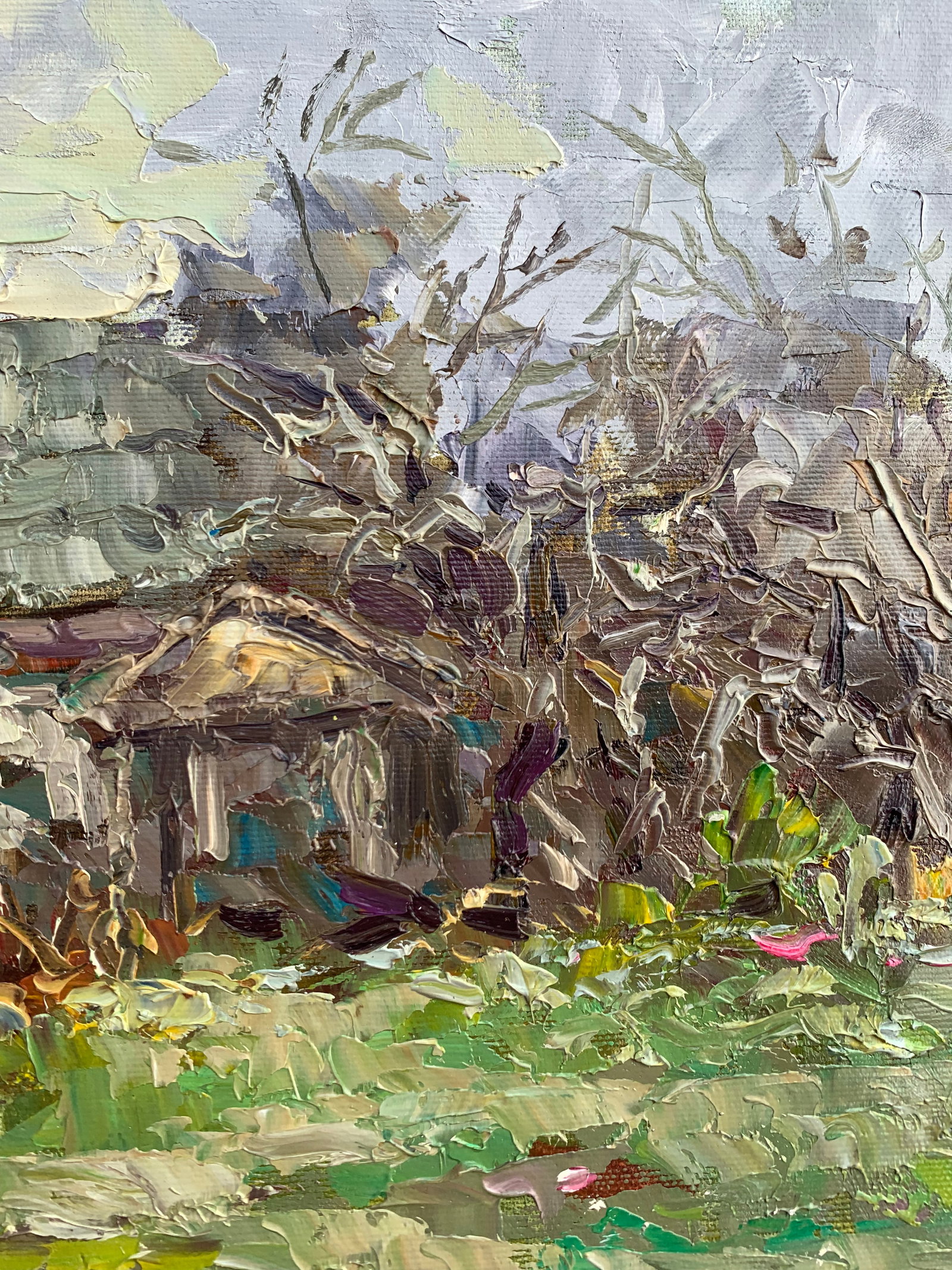 Oil painting Abandoned house Sergey Ivanovich Animov - 8
