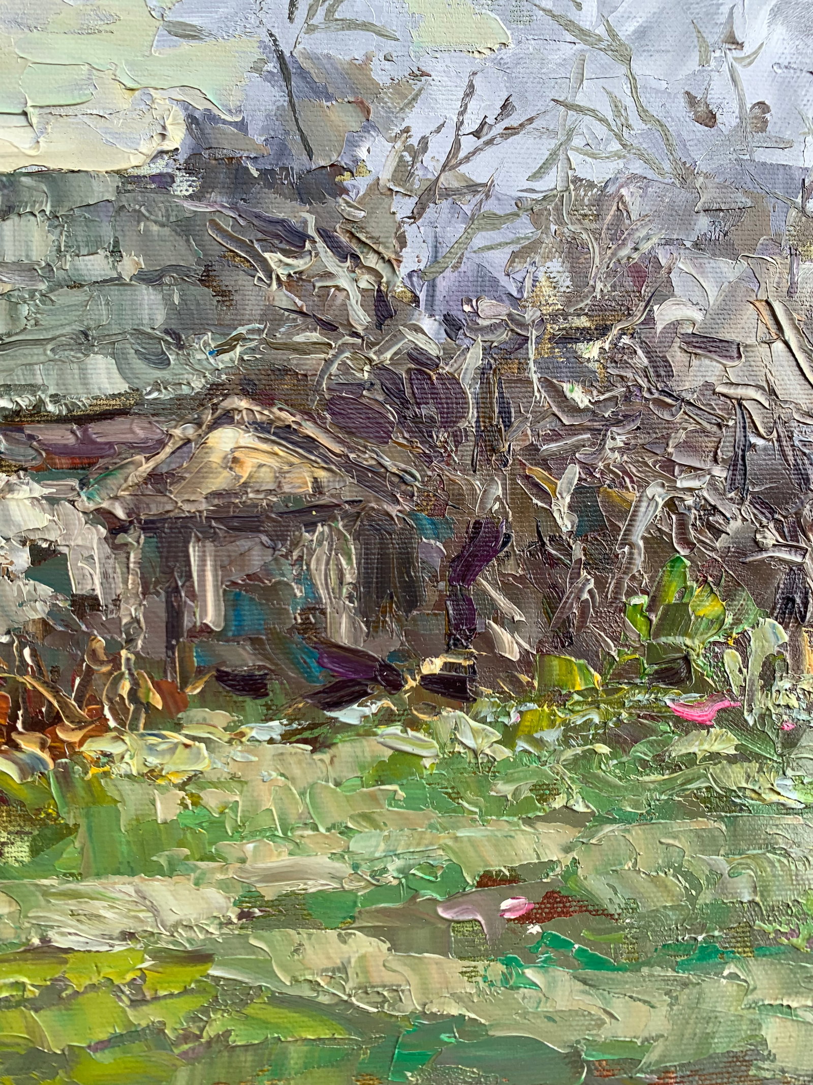Oil painting Abandoned house Sergey Ivanovich Animov - 9