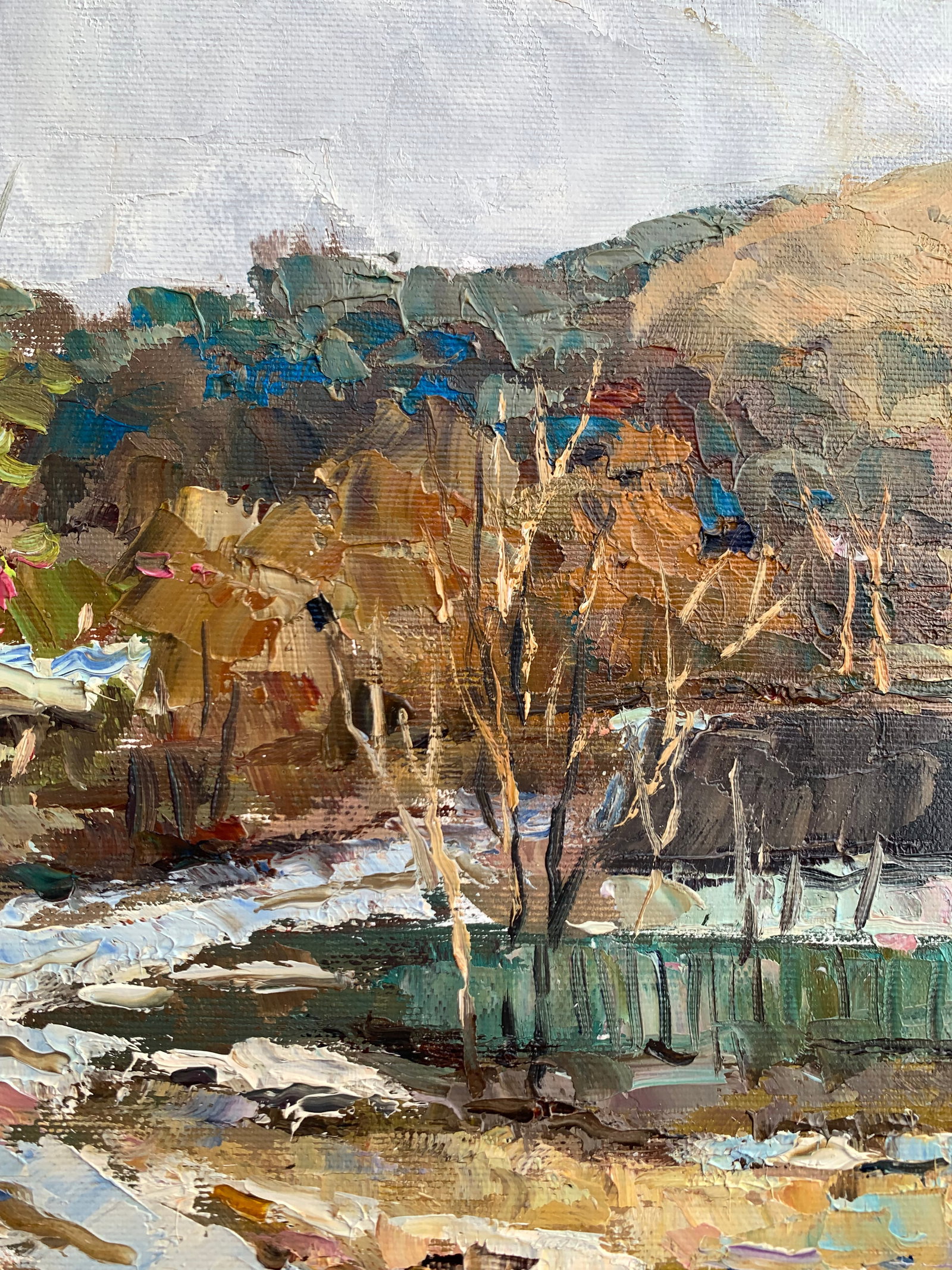 Oil painting Cold day Sergey Ivanovich Animov - 3