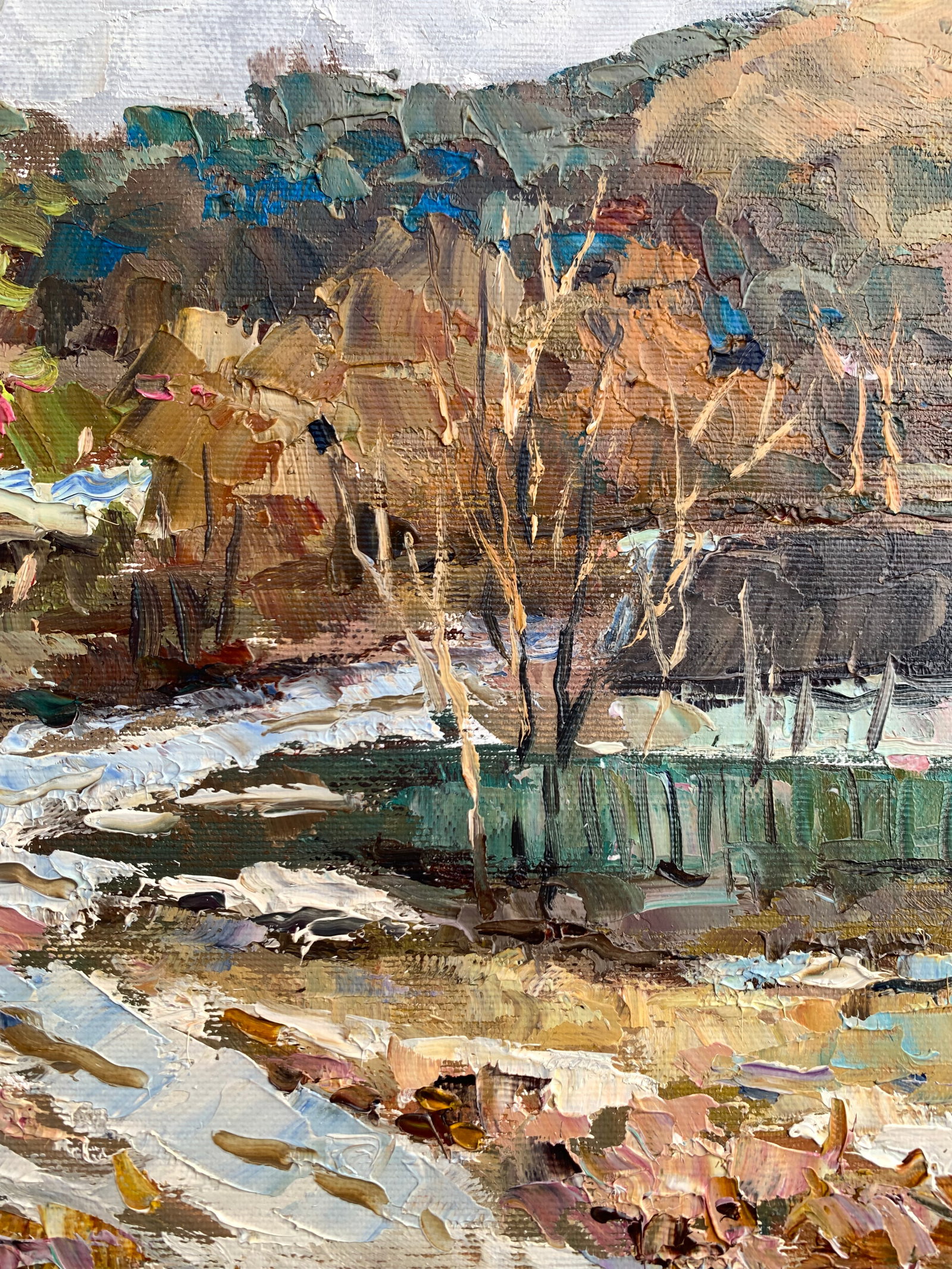Oil painting Cold day Sergey Ivanovich Animov - 4