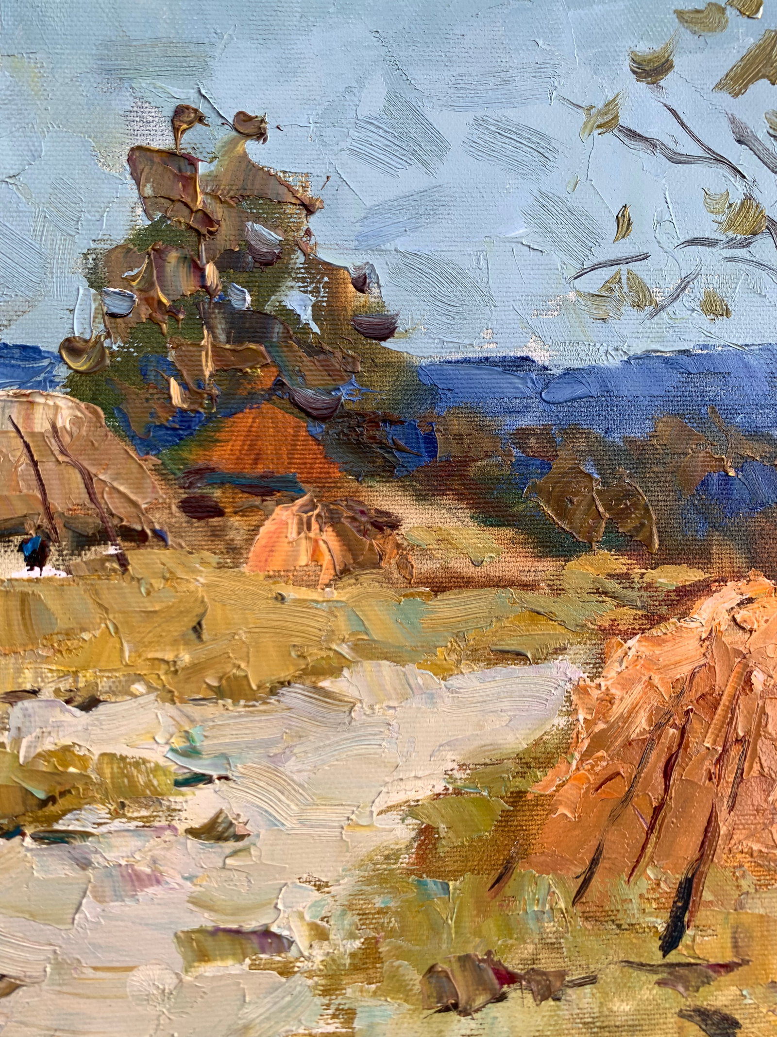 Oil painting Summer on the outskirts Sergey Ivanovich Animov - 10