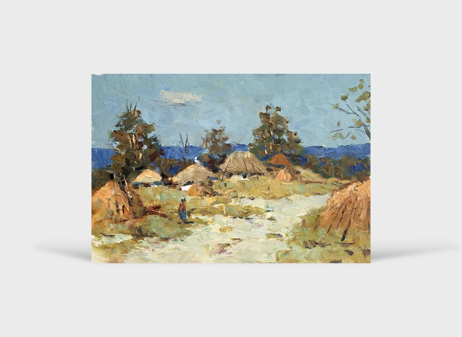 Oil painting Summer on the outskirts Sergey Ivanovich Animov - 11