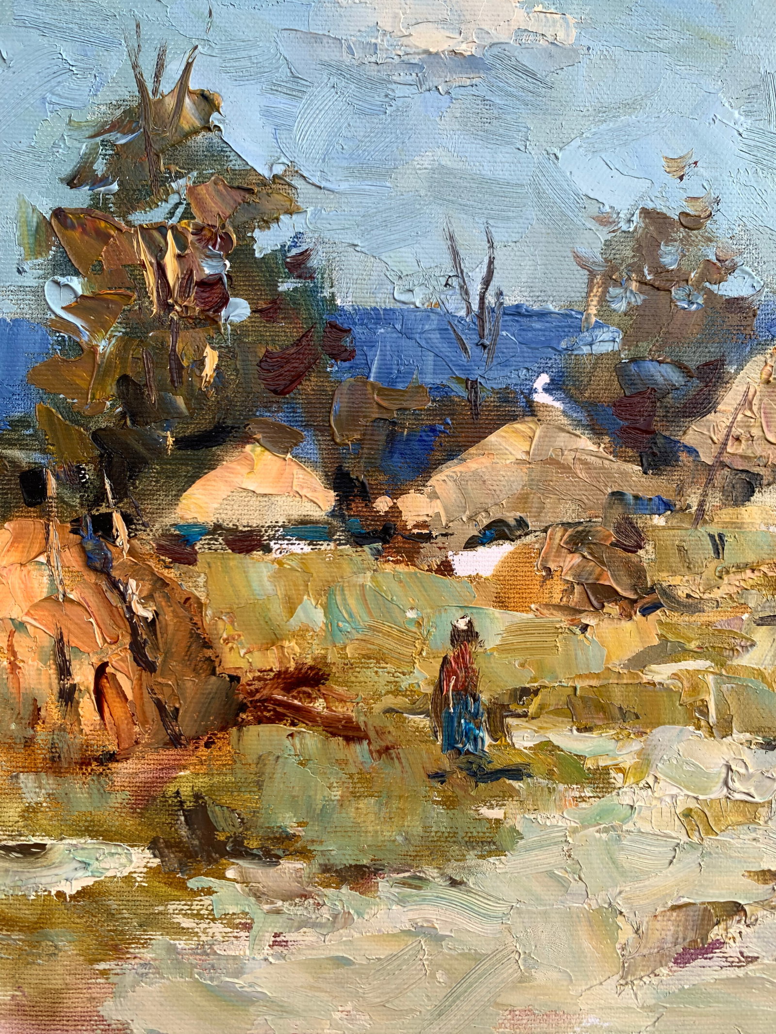 Oil painting Summer on the outskirts Sergey Ivanovich Animov - 4