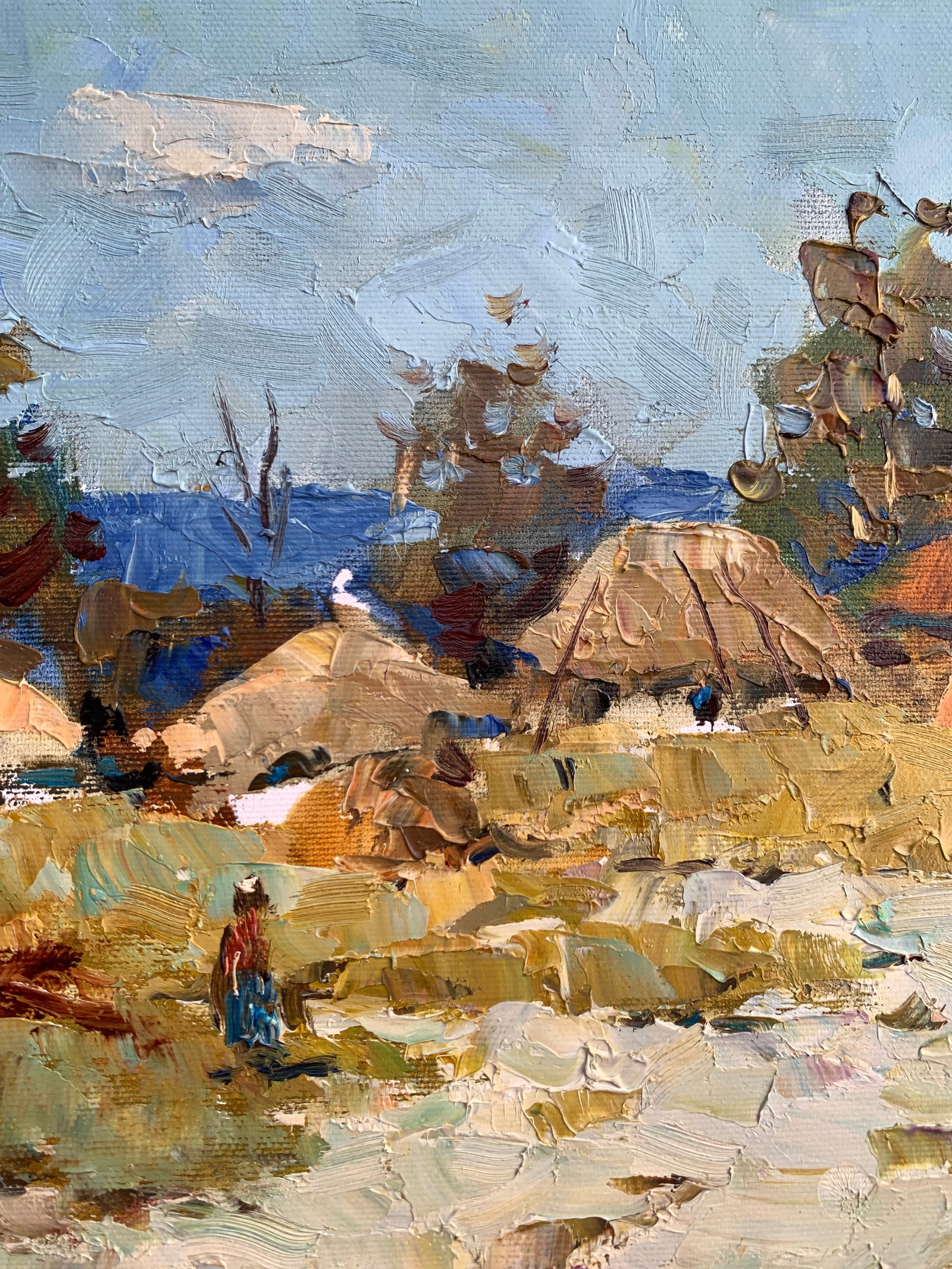 Oil painting Summer on the outskirts Sergey Ivanovich Animov - 5