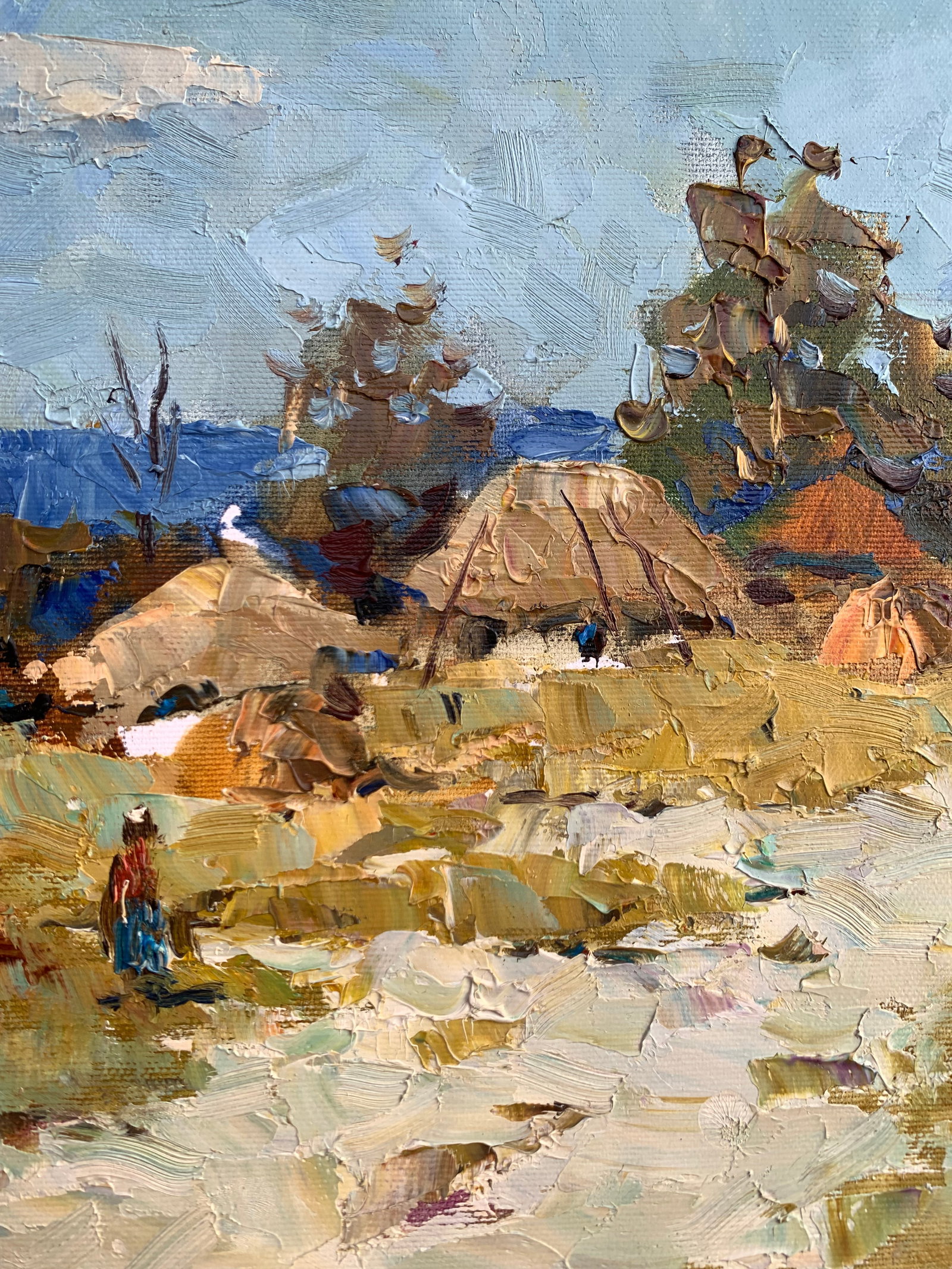 Oil painting Summer on the outskirts Sergey Ivanovich Animov - 6