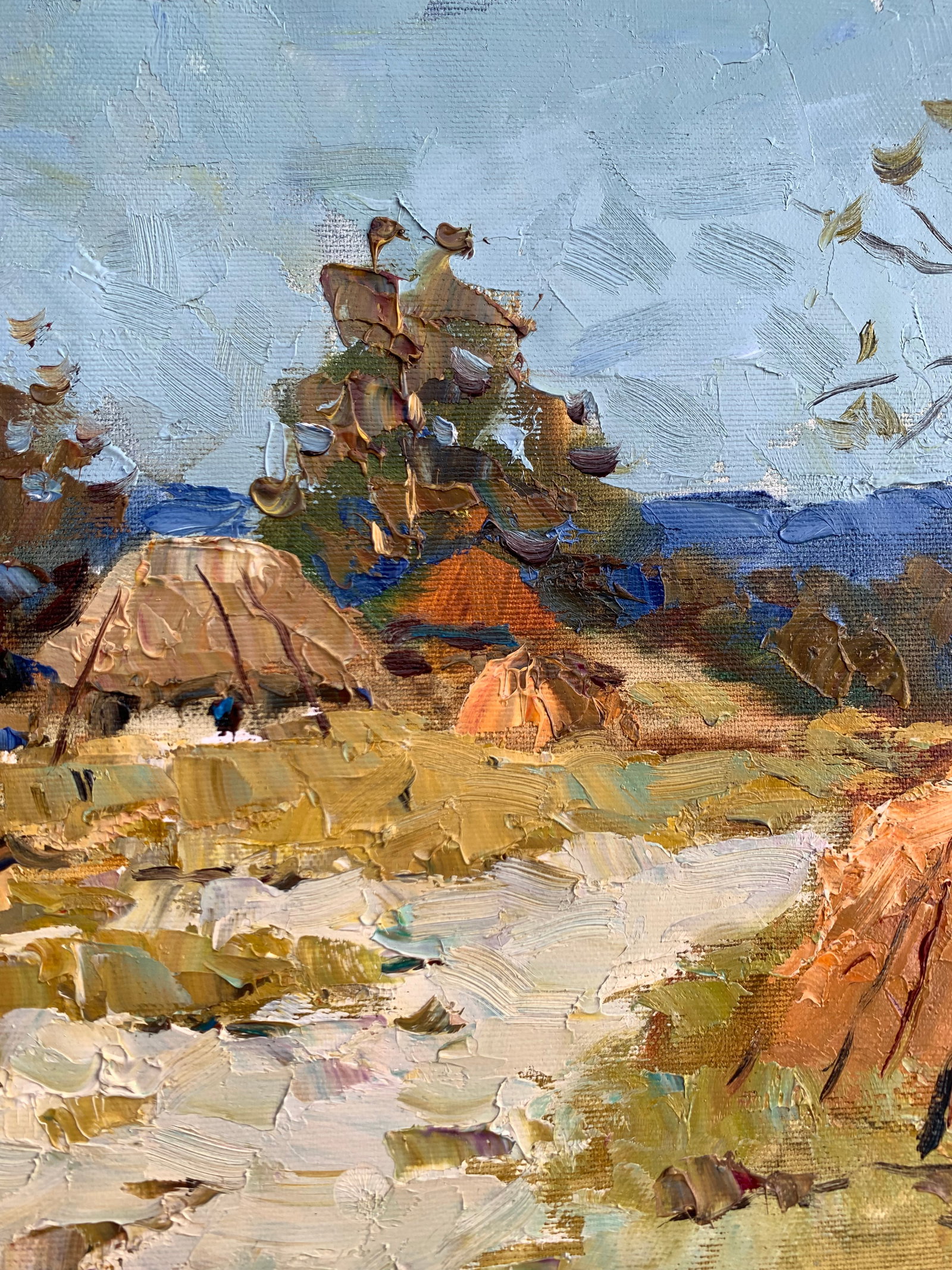 Oil painting Summer on the outskirts Sergey Ivanovich Animov - 8