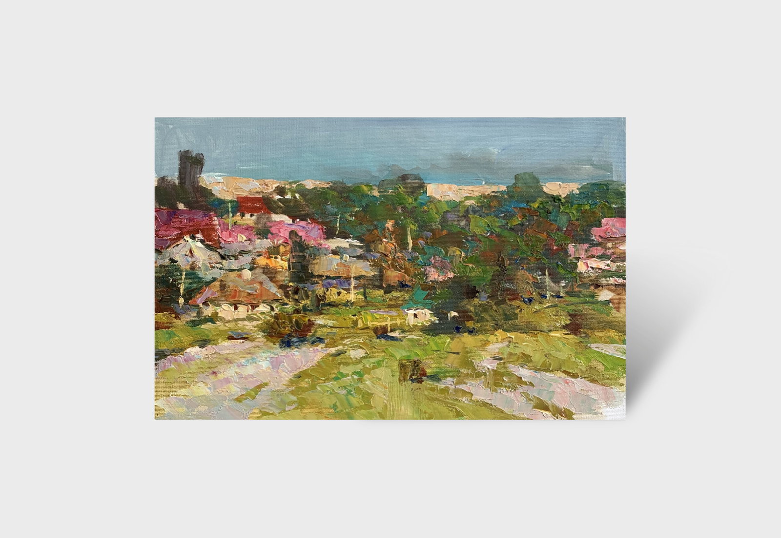Oil painting Country meadow Sergey Ivanovich Animov - 11
