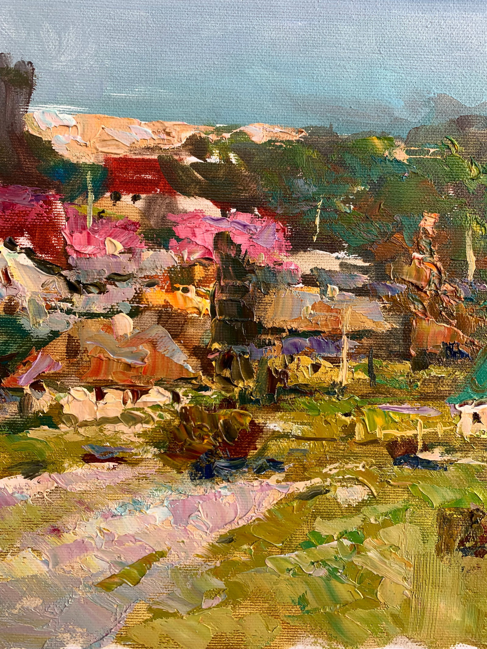 Oil painting Country meadow Sergey Ivanovich Animov - 3