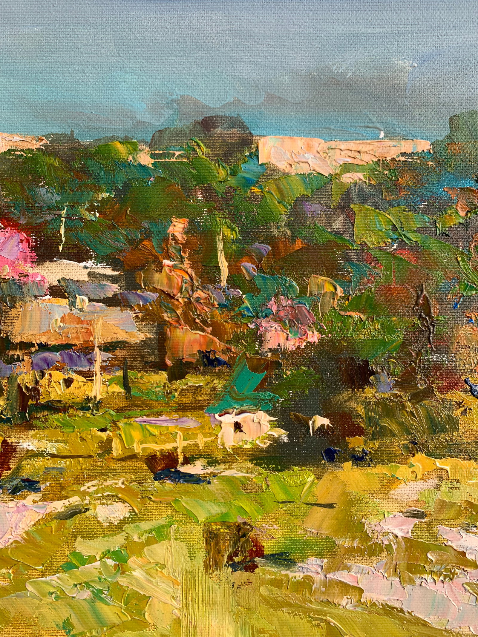 Oil painting Country meadow Sergey Ivanovich Animov - 5
