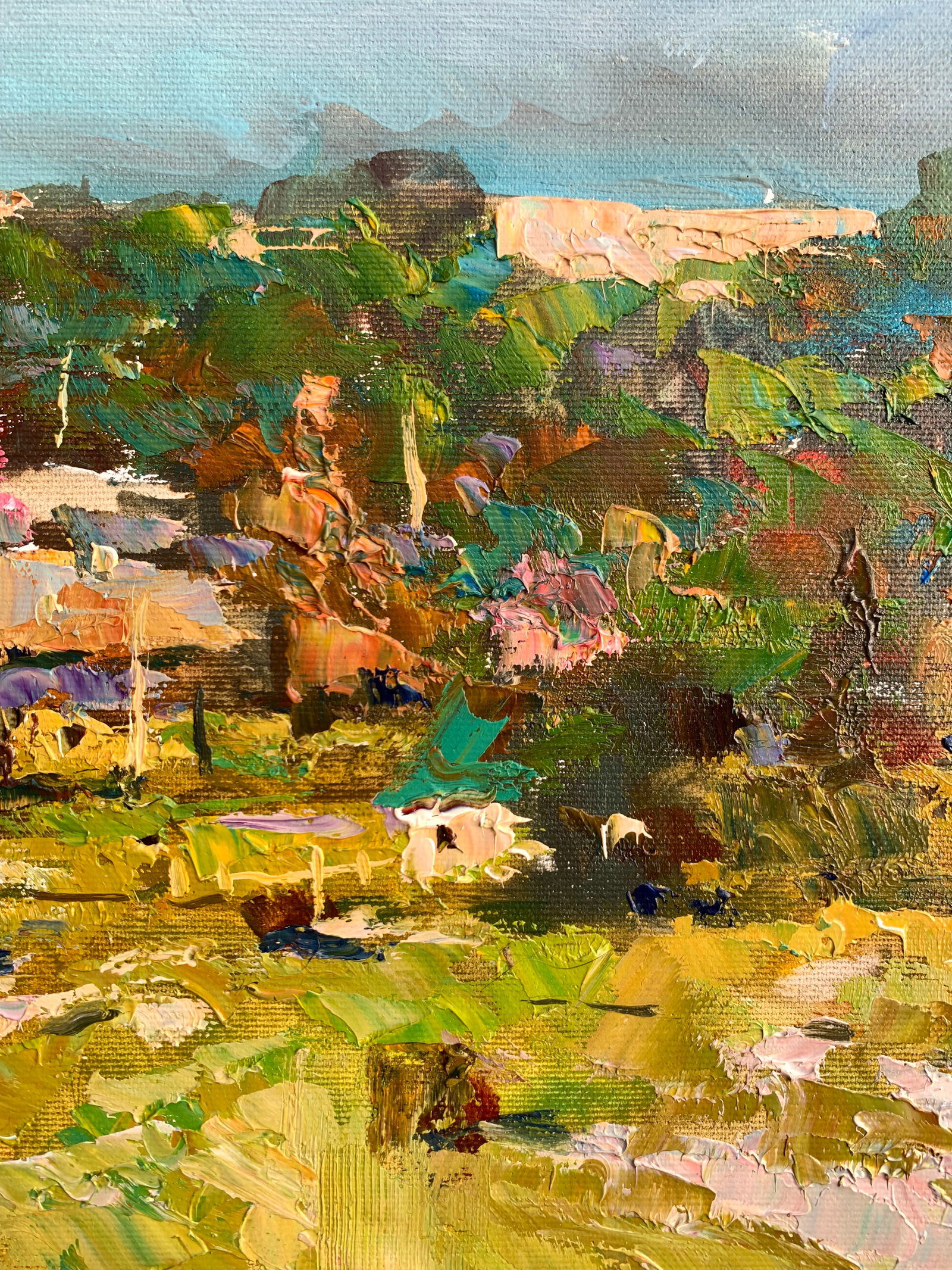 Oil painting Country meadow Sergey Ivanovich Animov - 6