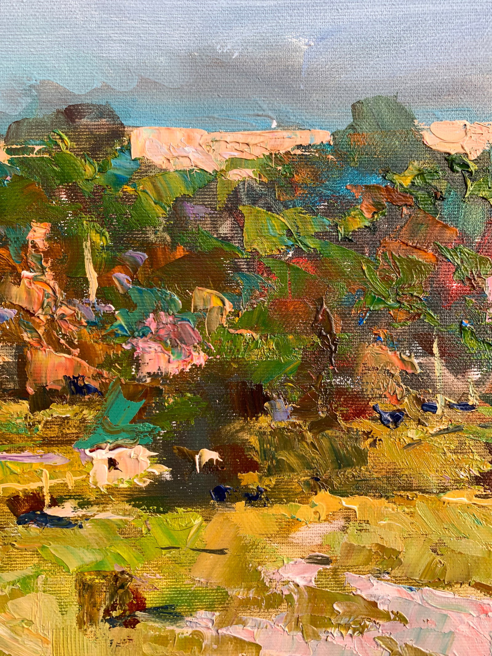 Oil painting Country meadow Sergey Ivanovich Animov - 7