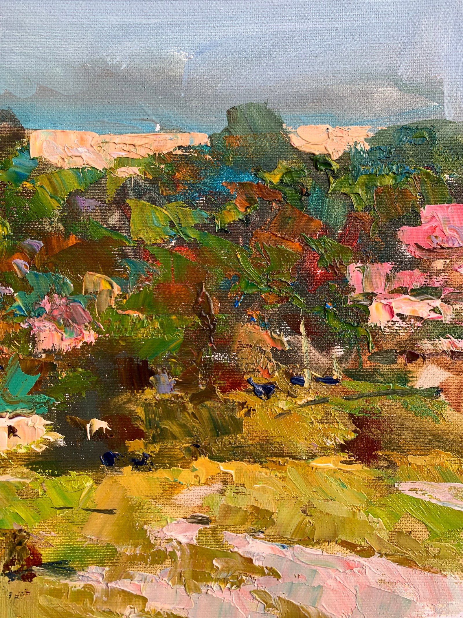 Oil painting Country meadow Sergey Ivanovich Animov - 8