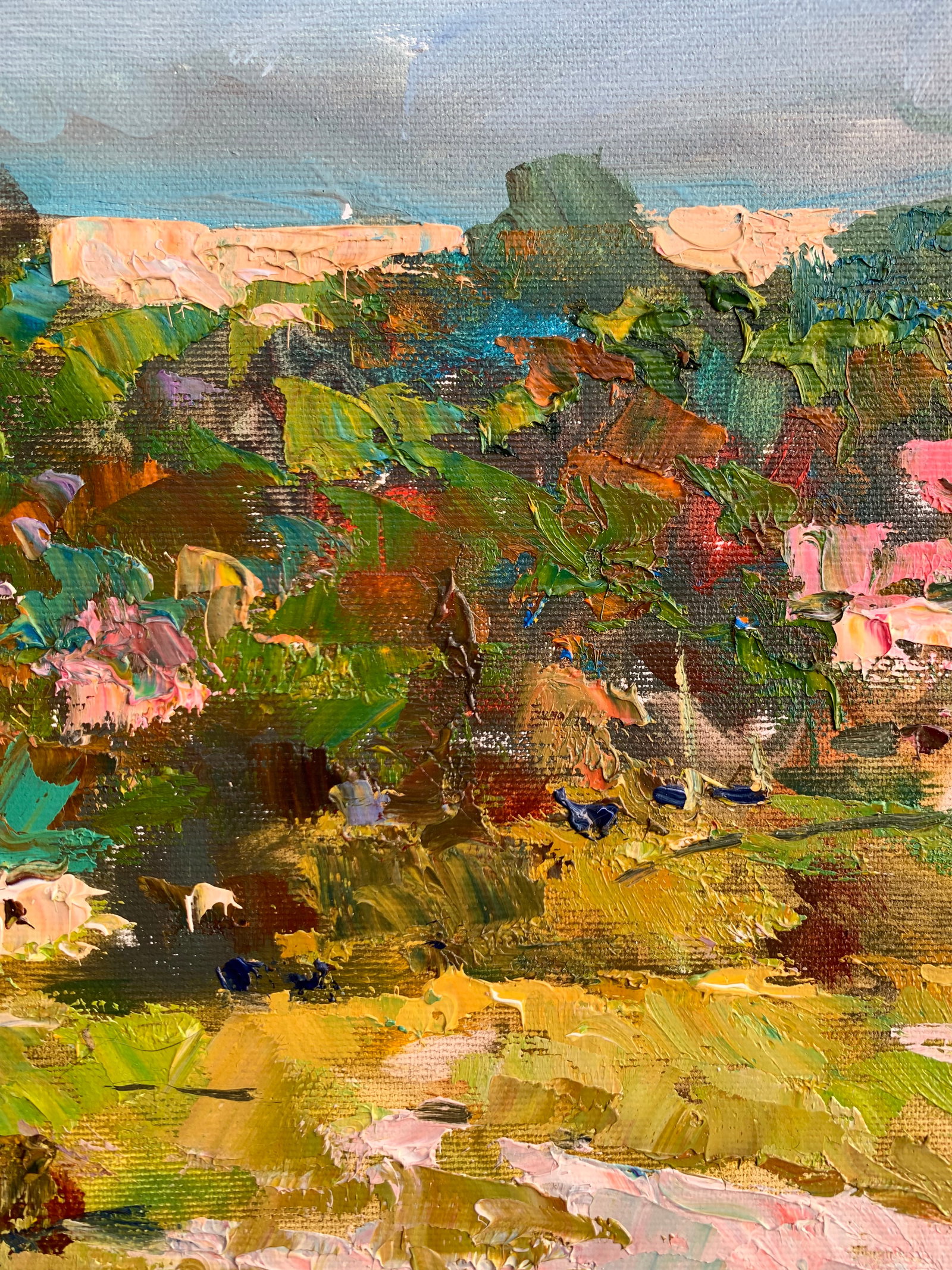 Oil painting Country meadow Sergey Ivanovich Animov - 9