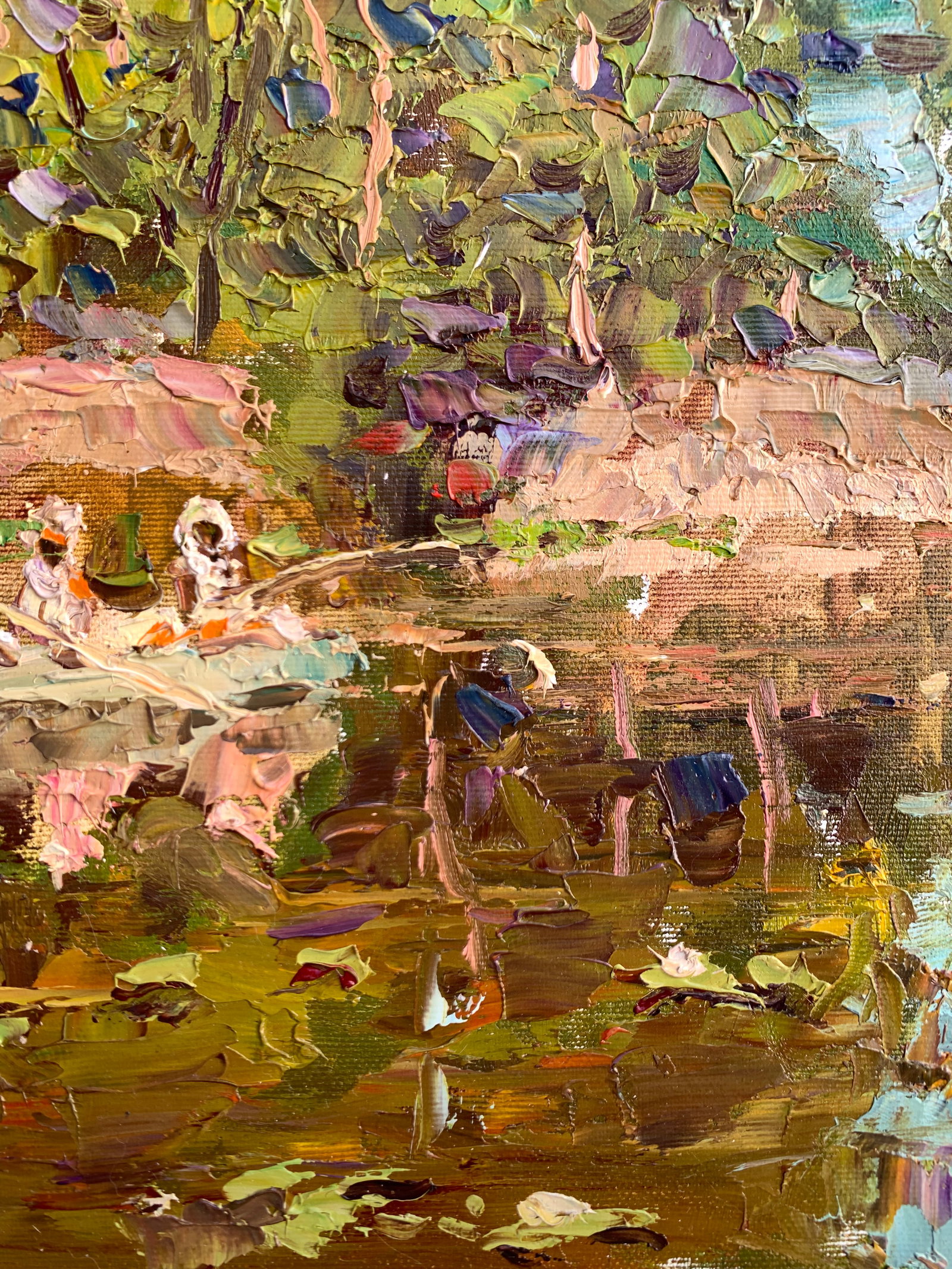 Oil painting Summer fishing Sergey Ivanovich Animov - 6