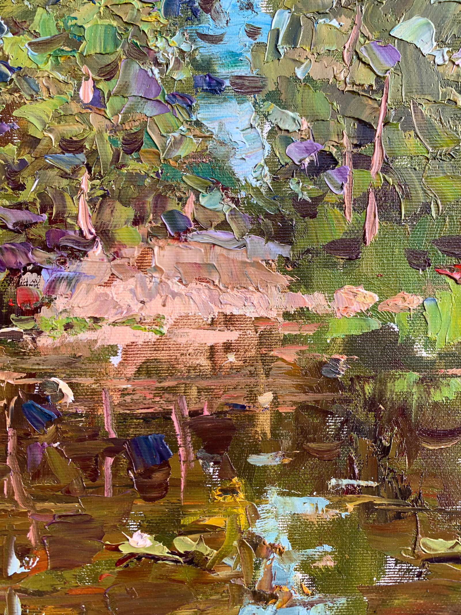 Oil painting Summer fishing Sergey Ivanovich Animov - 8