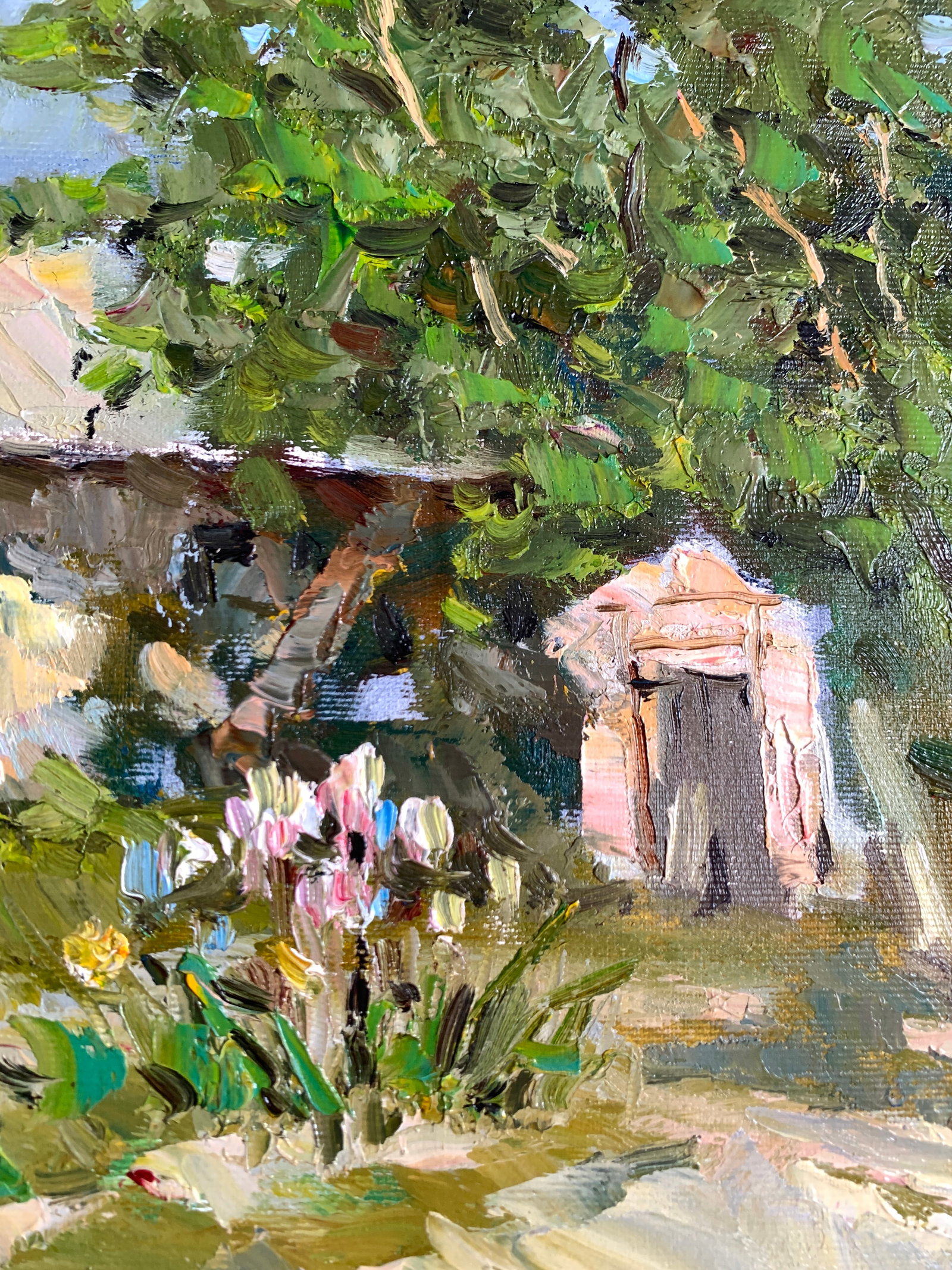Oil painting Green porch Sergey Ivanovich Animov - 11