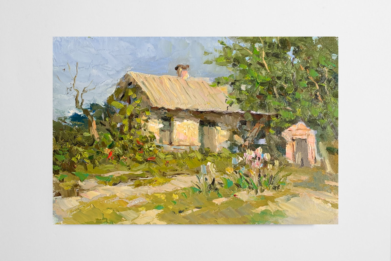 Oil painting Green porch Sergey Ivanovich Animov - 2