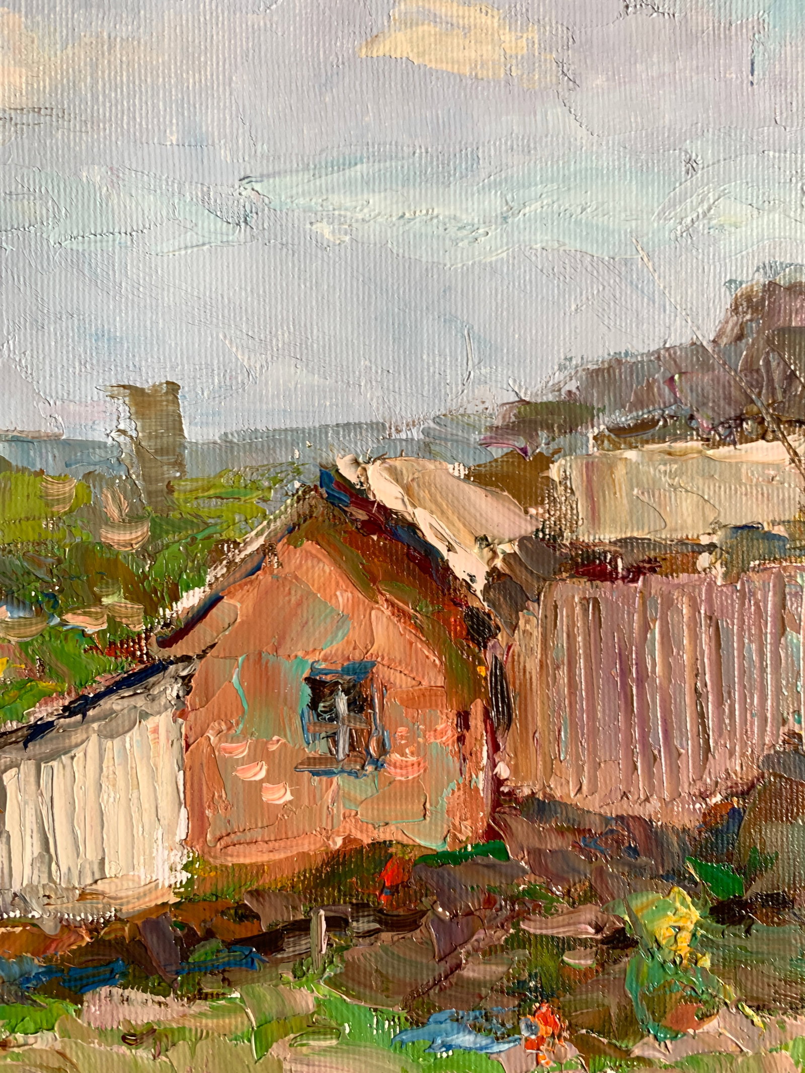 Oil painting Behind the fence Sergey Ivanovich Animov - 7