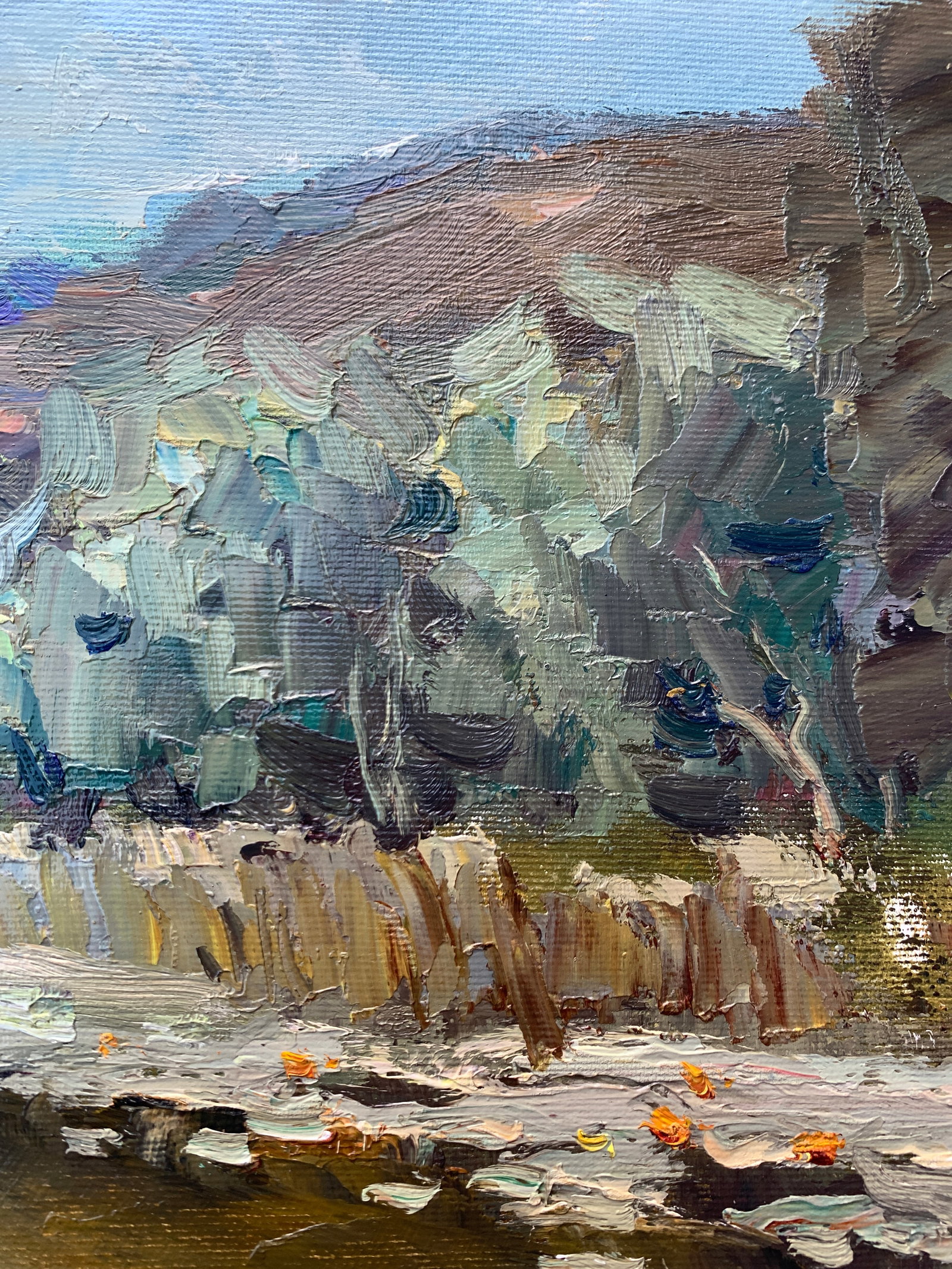 Oil painting frogs croaking Sergey Ivanovich Animov - 9