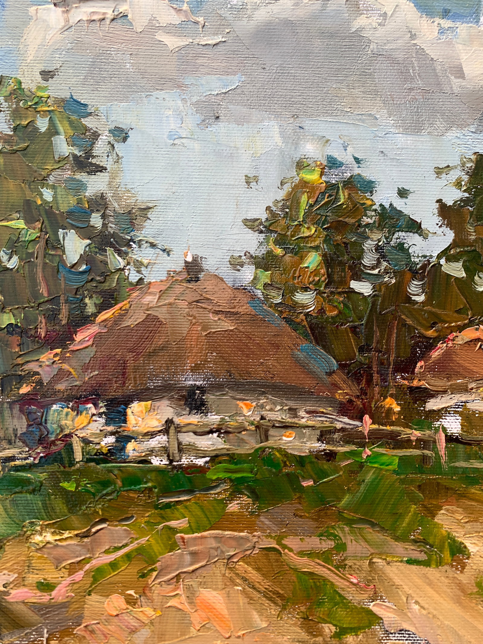 Oil painting House on the hill Sergey Ivanovich Animov - 6