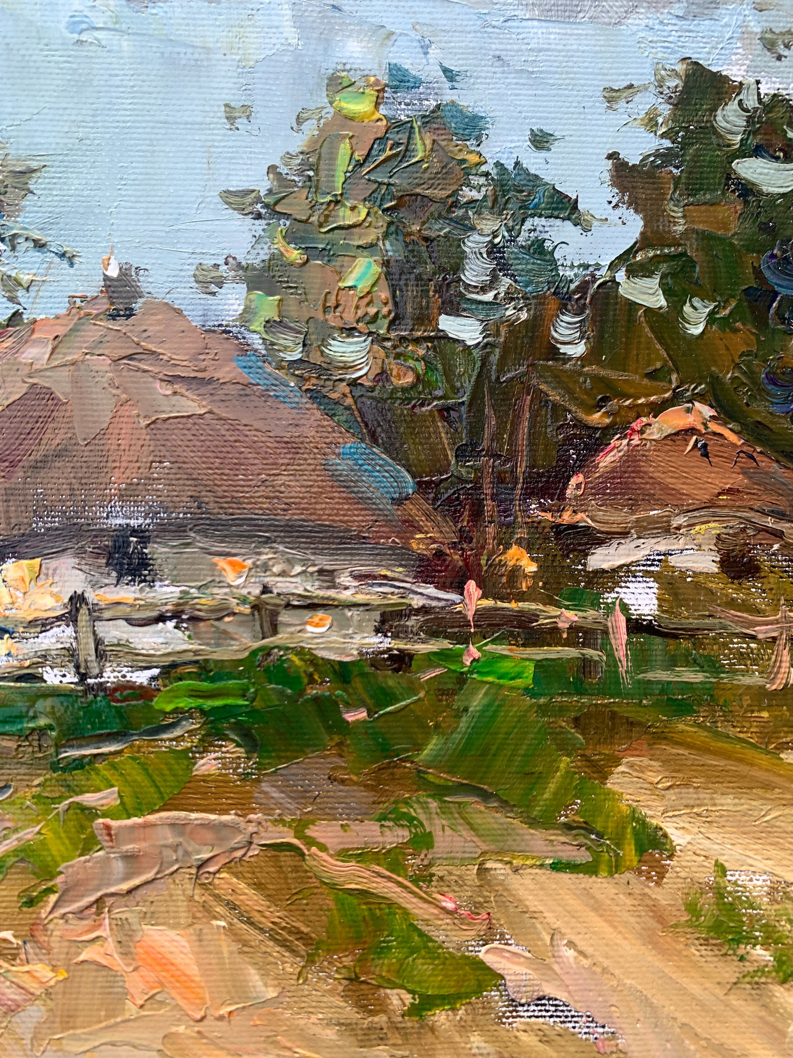 Oil painting House on the hill Sergey Ivanovich Animov - 9
