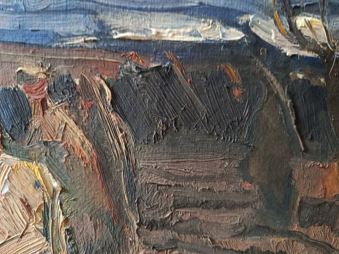 Oil painting We'll come back home again Unknown artist - 8