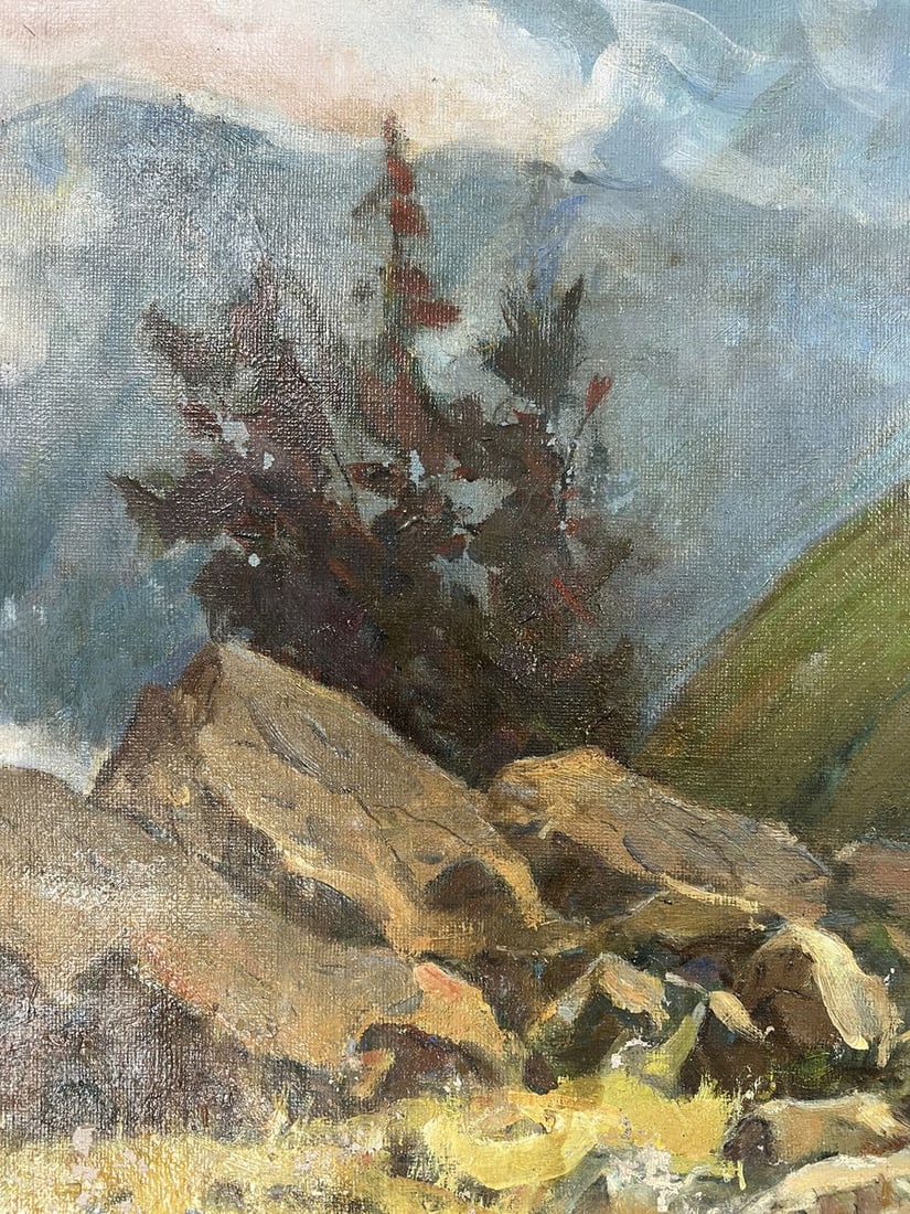 Oil painting Whisper of the Wind in the mountains Fedor Konev - 11