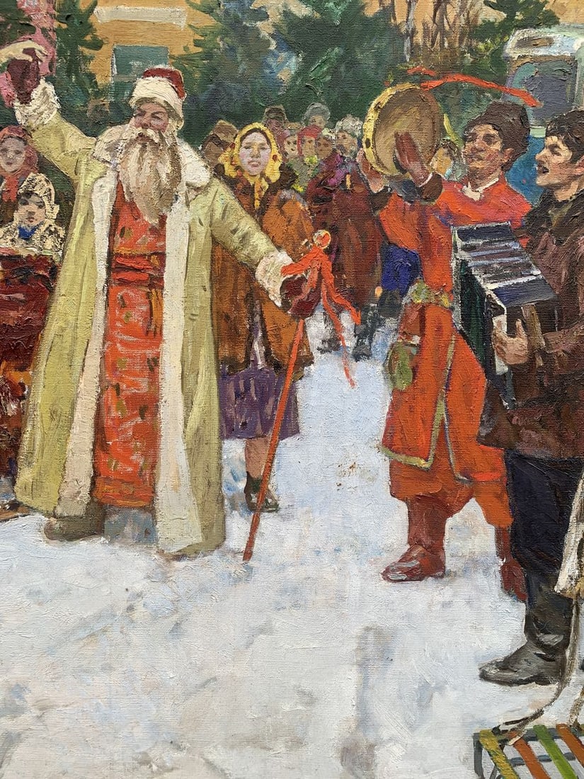 Oil painting Santa Claus Weissburg Efim Efimovich - 8