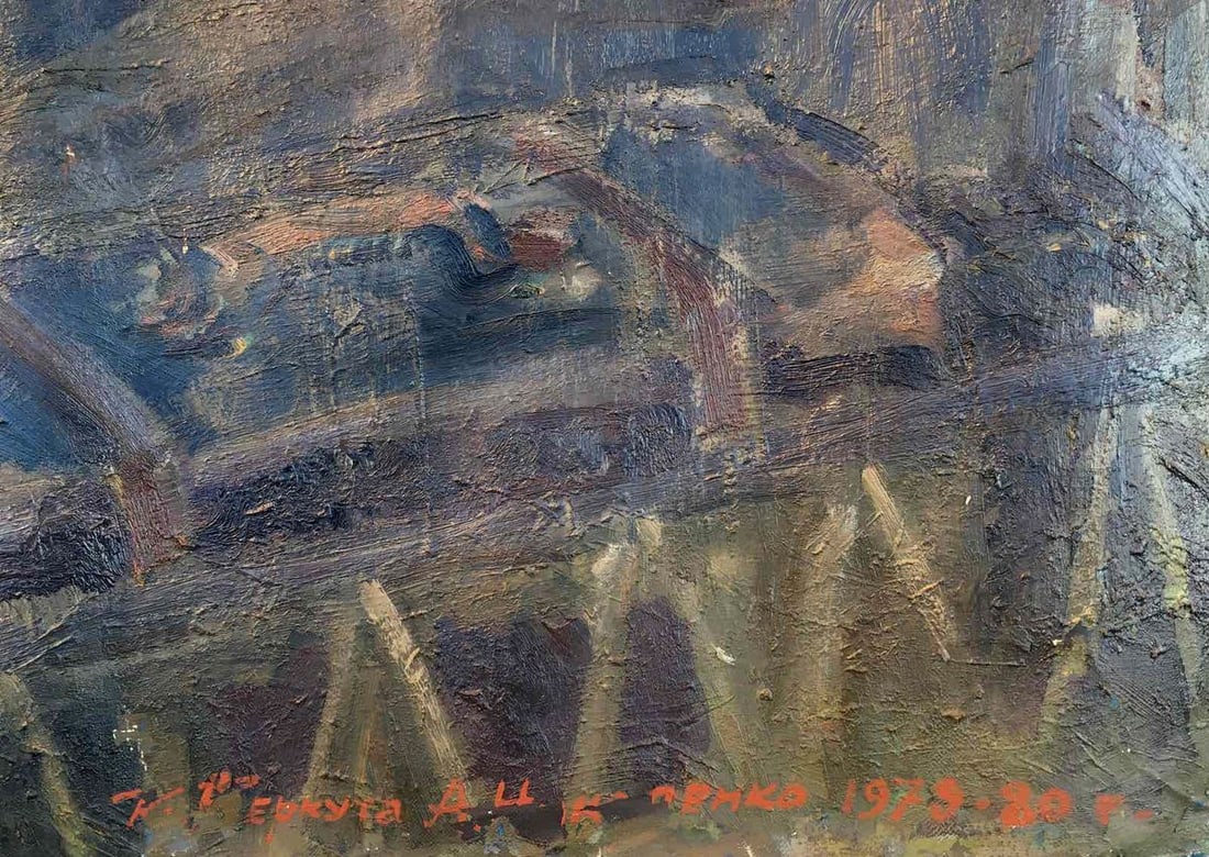 Social realism oil painting Goodbye Shusha Berkuta Kommunar Savelievich Nikolenko Alexander - 6