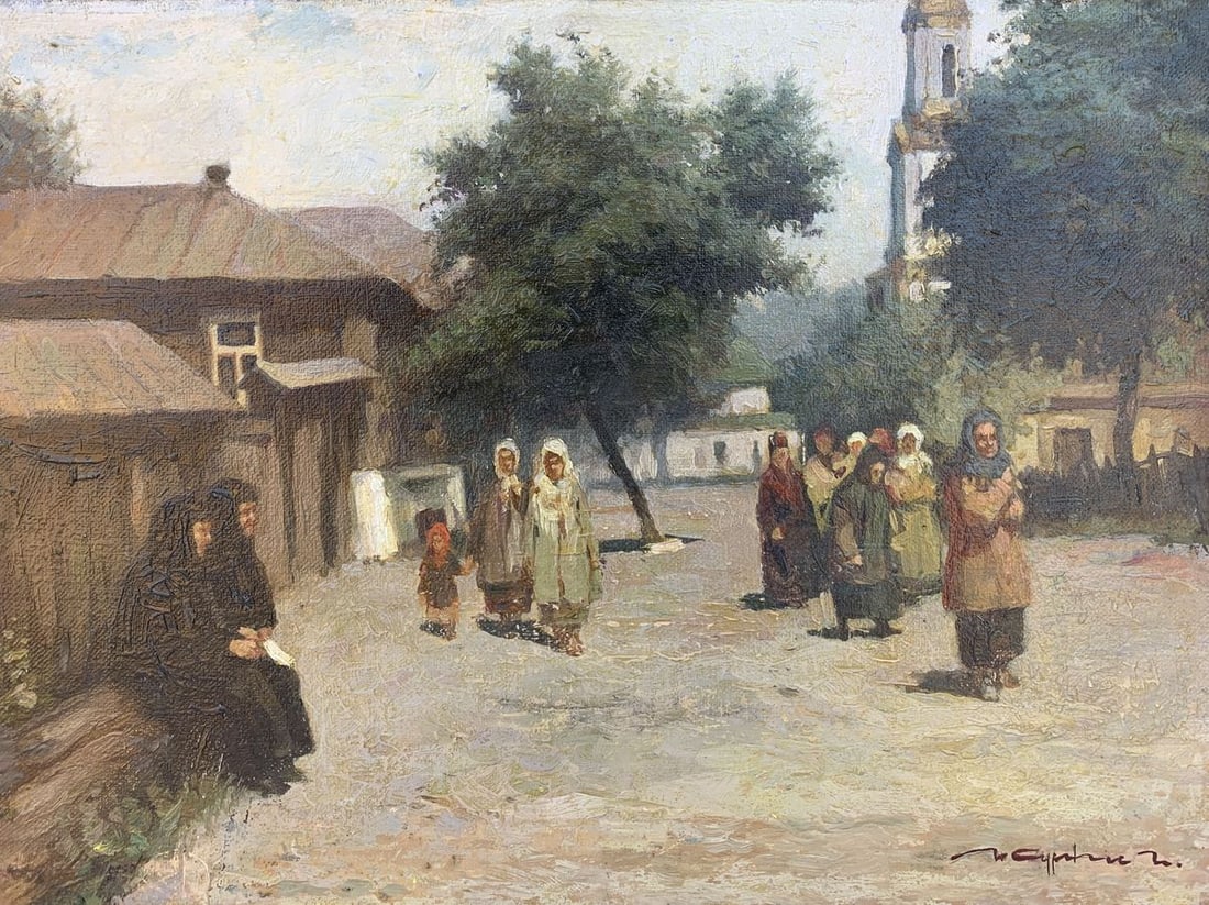 Oil painting painting Sunday Zhurka (1 of 13)