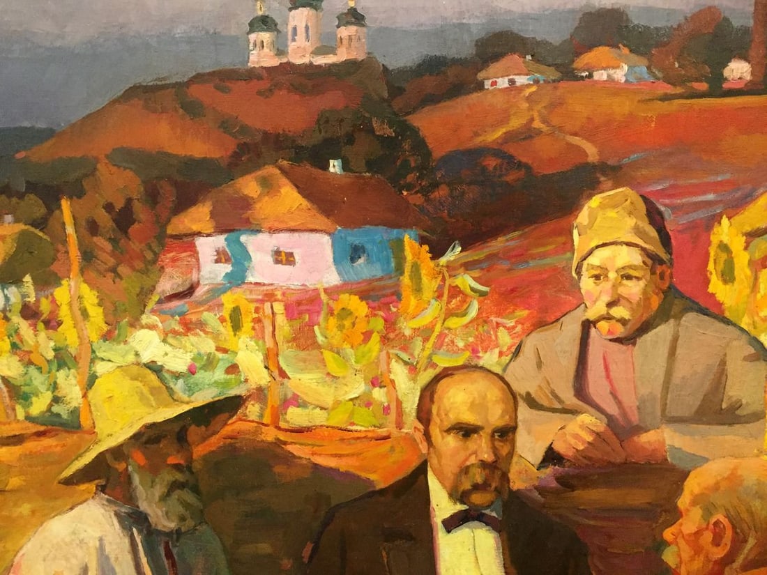 Oil painting Evening gatherings - 2
