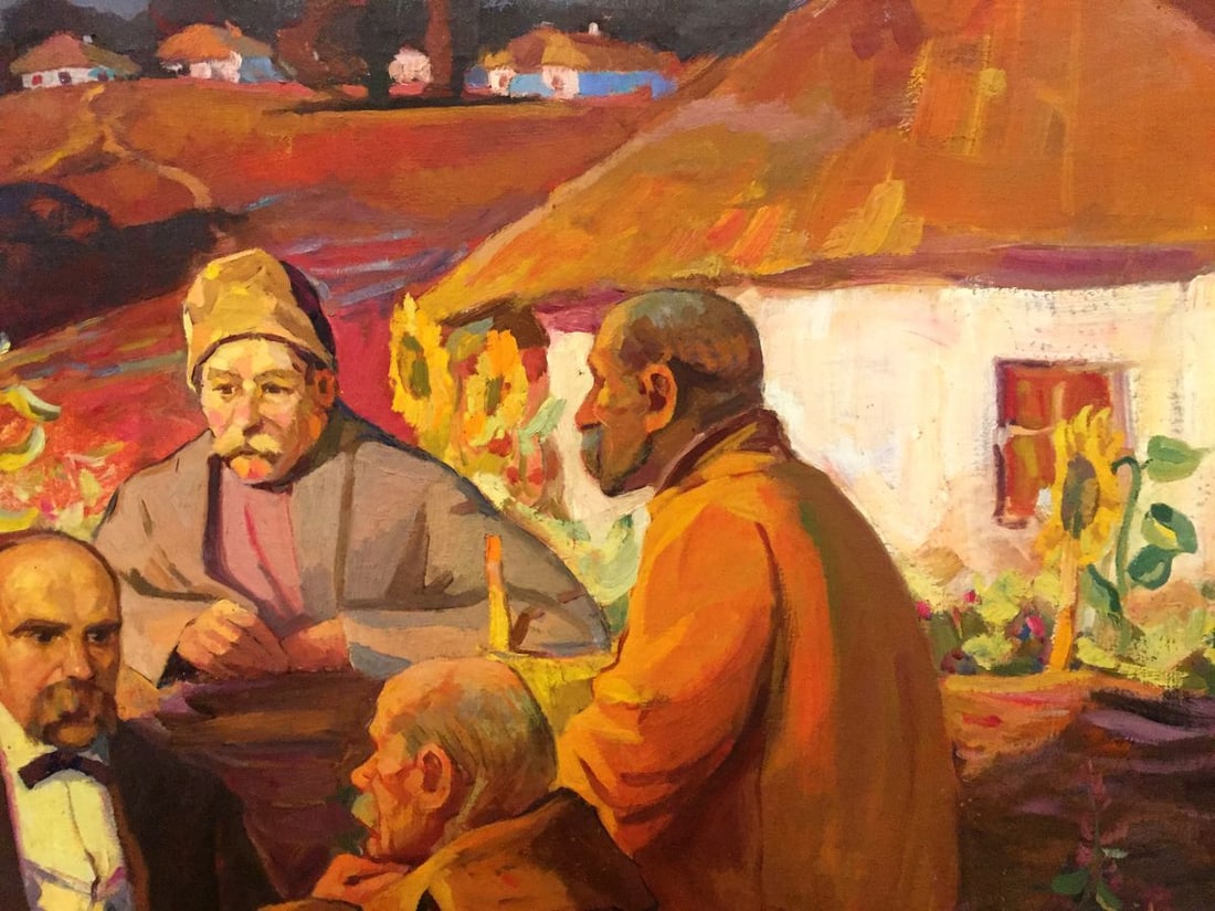 Oil painting Evening gatherings - 3