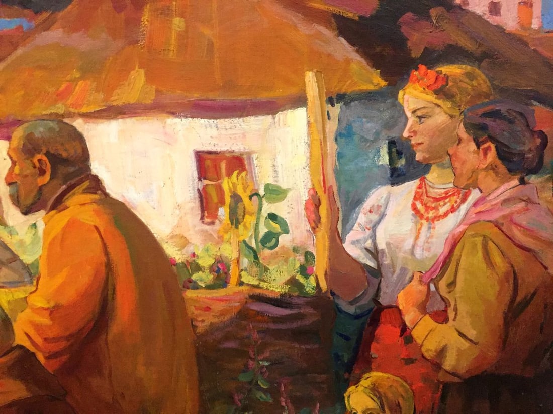 Oil painting Evening gatherings - 4