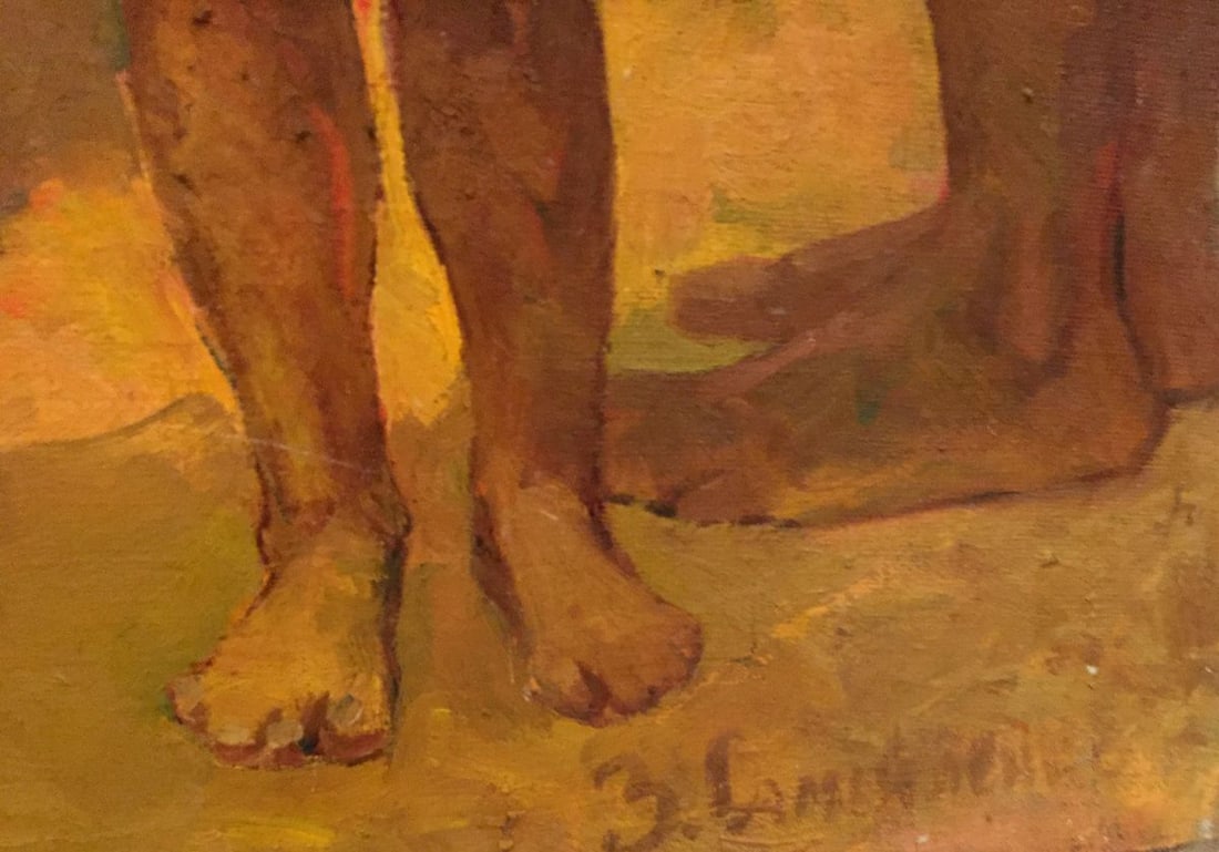 Oil painting Evening gatherings - 8