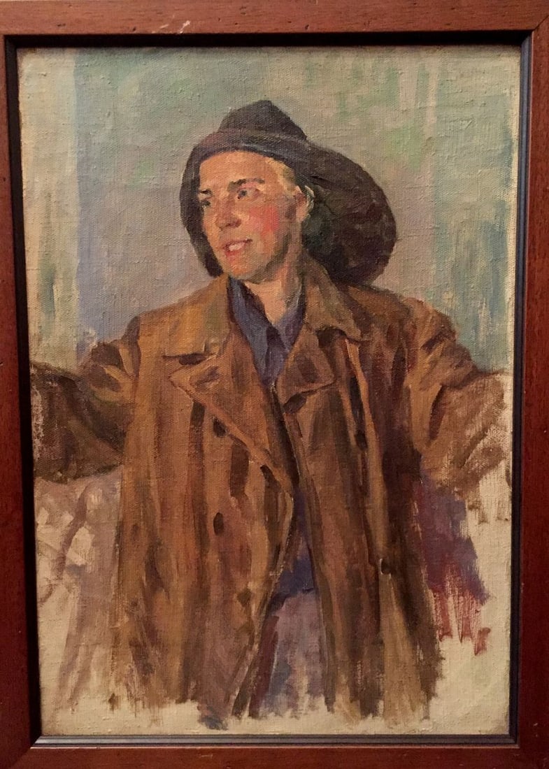 Oil painting Portrait of man Vladimir Kostetsky: No.Br 14 *** ABOUT THIS PAINTING *** * TITLE: "Portrait of man" * ARTISTS: Vladimir Kostetsky * SIZE: 50x35 cm/'19.68x13.77 inches' * MEDIUM: oil, canvas * HAND PAINTED: Original painting from our