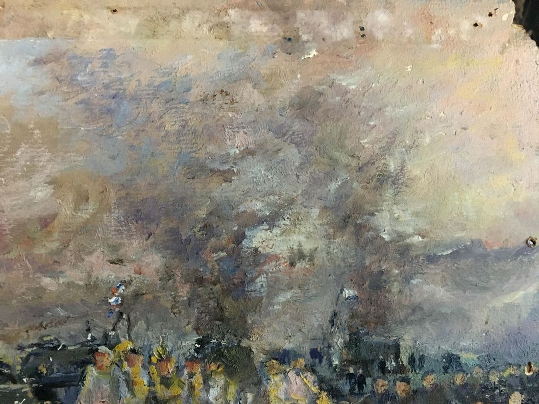 Oil painting Sailors in the port Pichuyev K. I. - 4