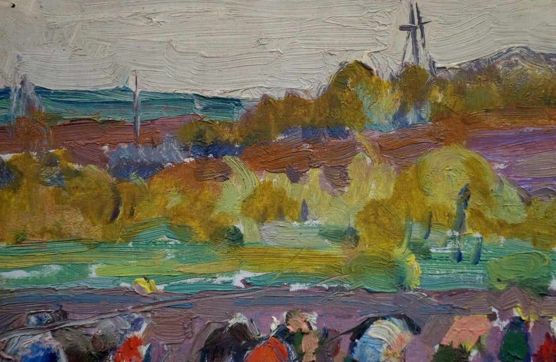 Oil painting Cleaning on the field Sakhnenko Viktor Ivanovich - 3