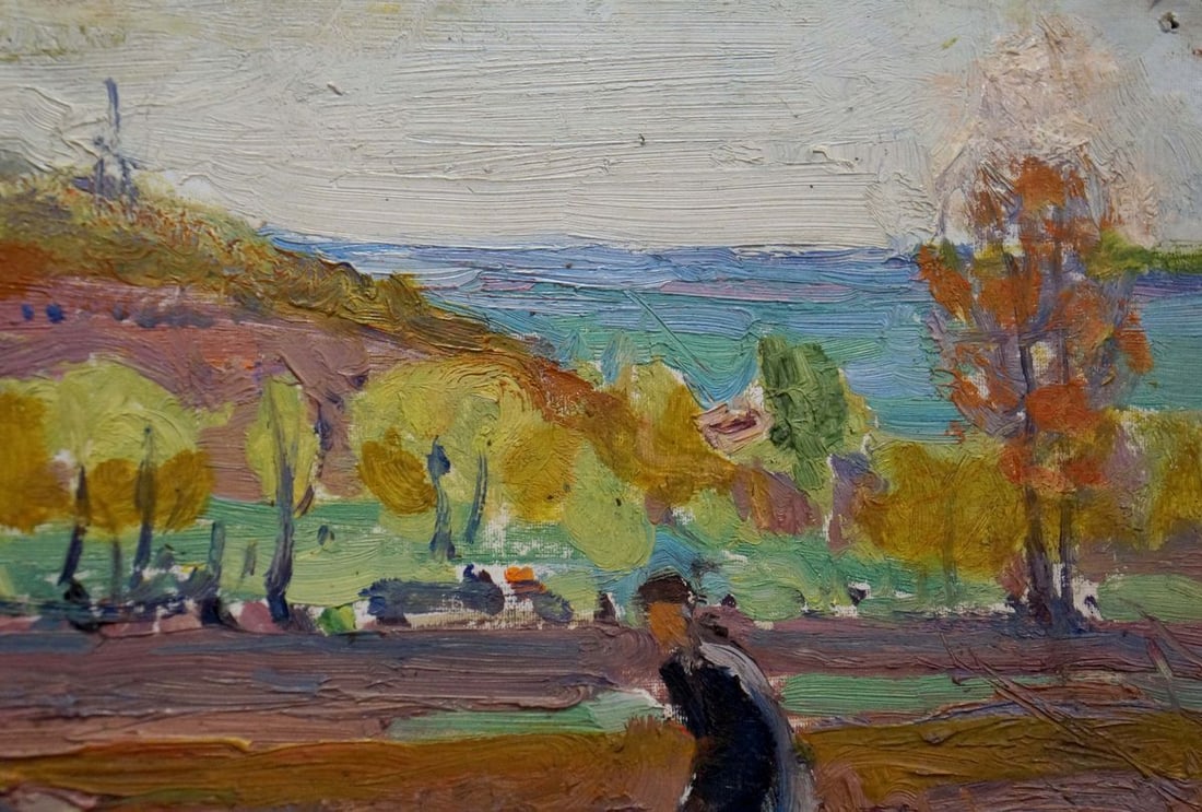 Oil painting Cleaning on the field Sakhnenko Viktor Ivanovich - 4