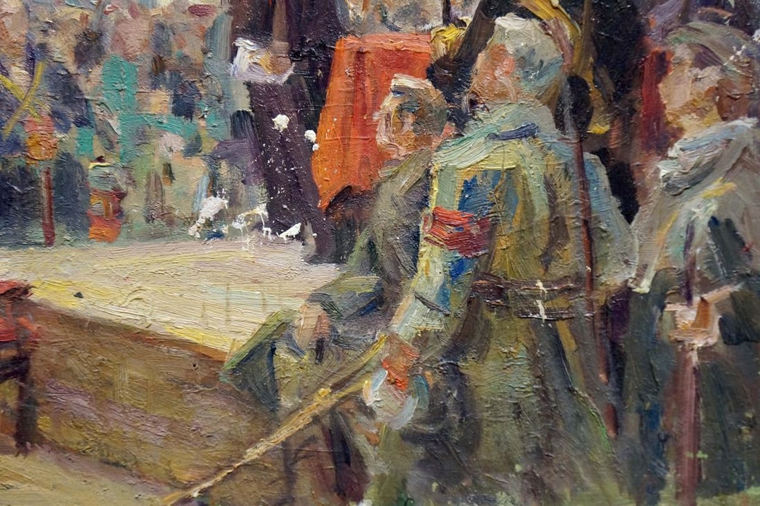 Oil painting Lenin speaks Bazylev Nikolay Ivanovich - 5