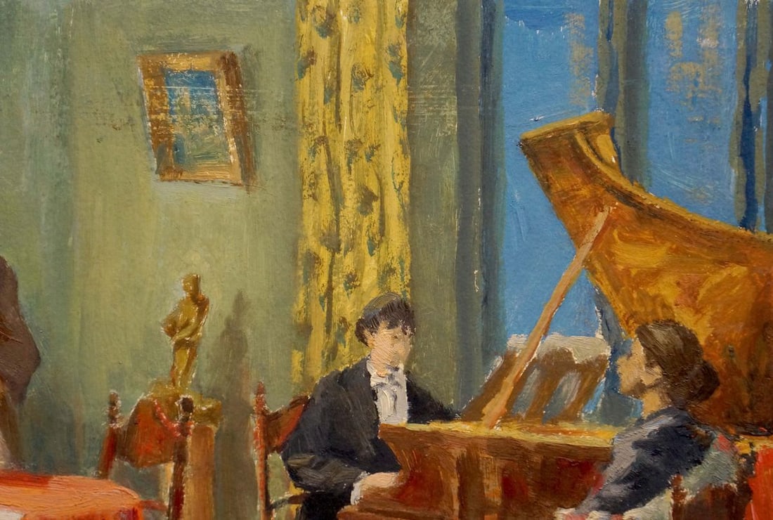 Oil painting Speech to Lenin - 4