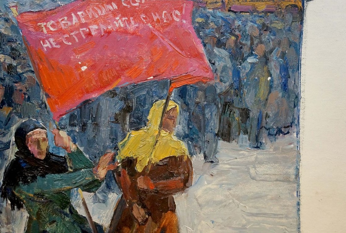 Oil painting Rally of people Pokulity Konstantin Ivanovich - 5