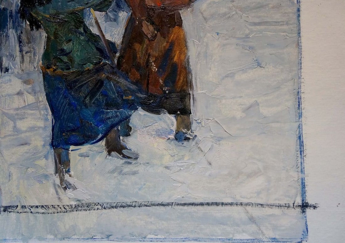 Oil painting Rally of people Pokulity Konstantin Ivanovich - 6