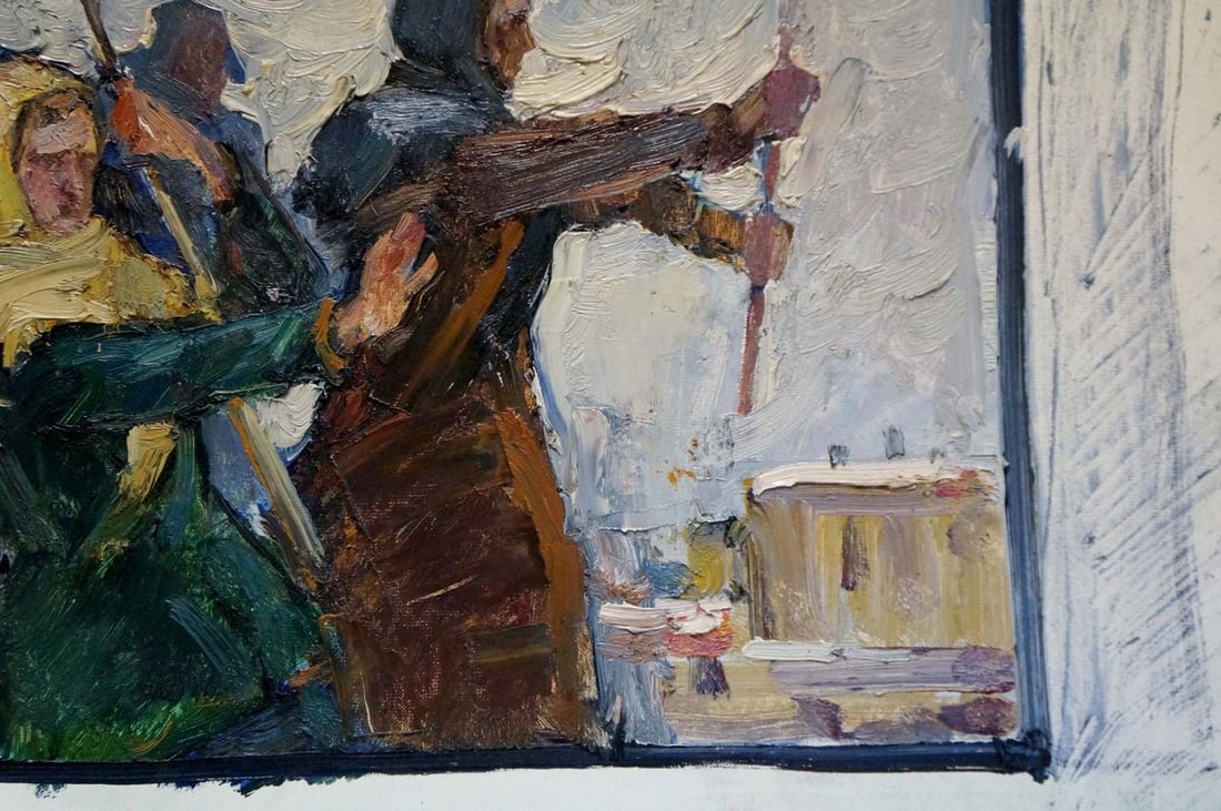 Oil painting Rally of people Pokulity Konstantin Ivanovich - 6