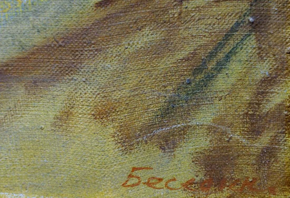 Oil painting Worker portrait Besedin Sergei Fotievich - 6