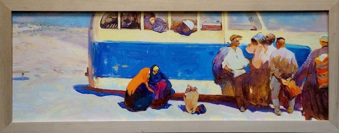 Oil painting On the road Sulimenko Peter Stepanovich: No.Verns 846 *** ABOUT THIS PAINTING *** * TITLE: "On the road" * ARTISTS: Sulimenko Peter Stepanovich * SIZE: 24x66 cm/'9.44x25.98 inches' * MEDIUM: oil, canvas * HAND PAINTED: Original painting from