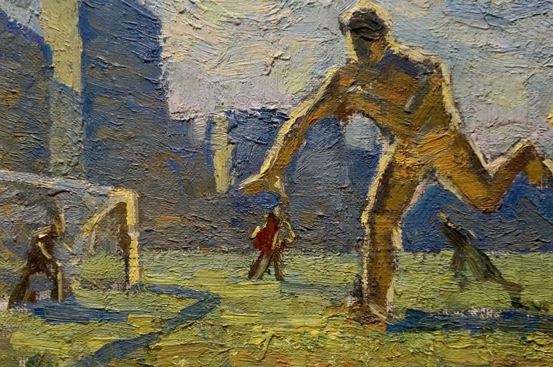 Oil painting Footballers - 2