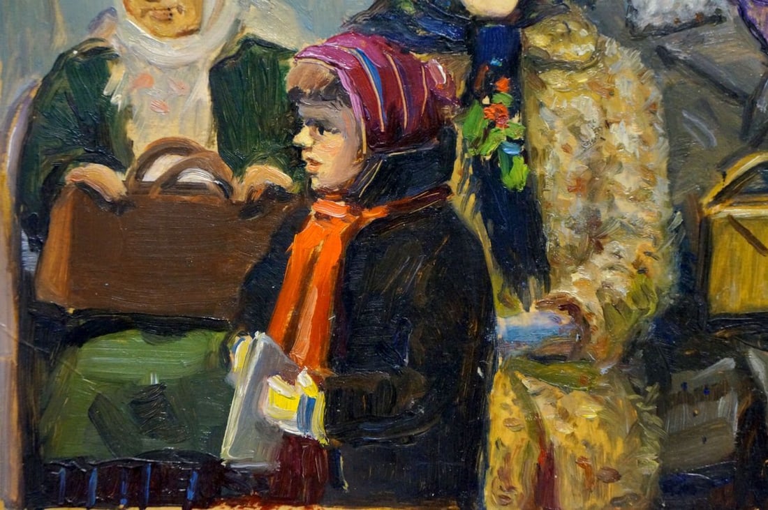 Oil painting Family portrait Popov Igor Alexandrovich - 2