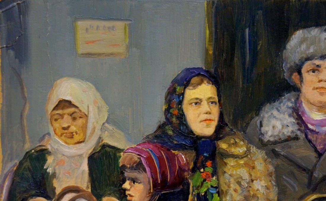 Oil painting Family portrait Popov Igor Alexandrovich - 3